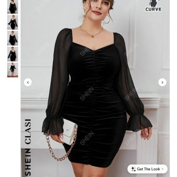 sachin and babi light blue dress Shop Plus Size & Curve Glamorous Dresses main image 1